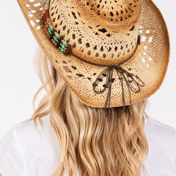 NWT Stitched & Stone Cowboy Western Hat - Picture 4 of 5